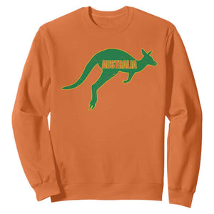 Vintage Kangaroo Australia Sweatshirt Patriotic Country Pride Graphic Aussie Roo Kangaroo