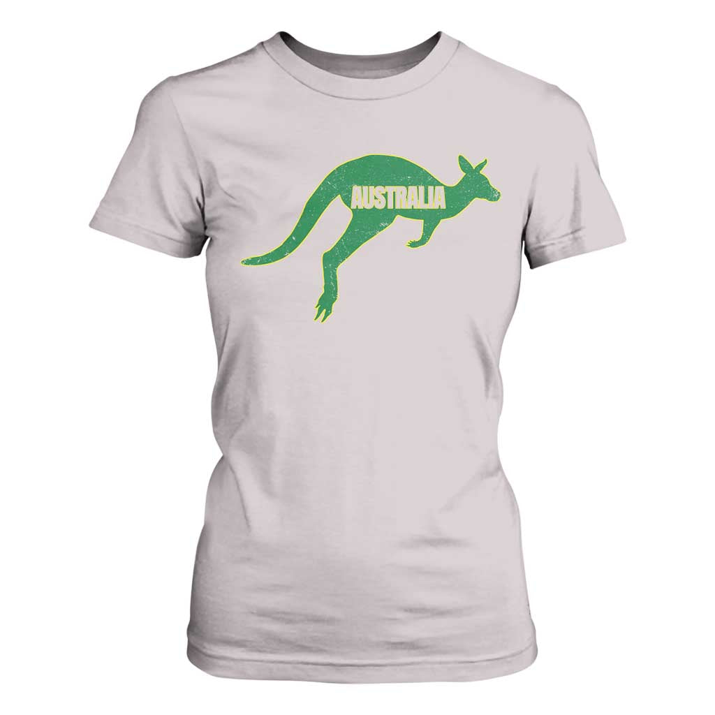 Vintage Kangaroo Australia T Shirt For Women Patriotic Country Pride Graphic Aussie Roo Kangaroo