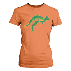 Vintage Kangaroo Australia T Shirt For Women Patriotic Country Pride Graphic Aussie Roo Kangaroo
