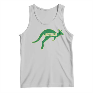 Vintage Kangaroo Australia Tank Top Patriotic Country Pride Graphic Aussie Roo Kangaroo