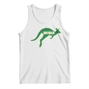 Vintage Kangaroo Australia Tank Top Patriotic Country Pride Graphic Aussie Roo Kangaroo