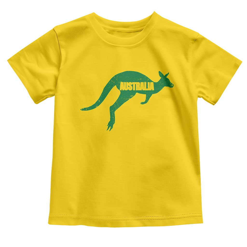 Vintage Kangaroo Australia Toddler T Shirt Patriotic Country Pride Graphic Aussie Roo Kangaroo TS10 Daisy Print Your Wear