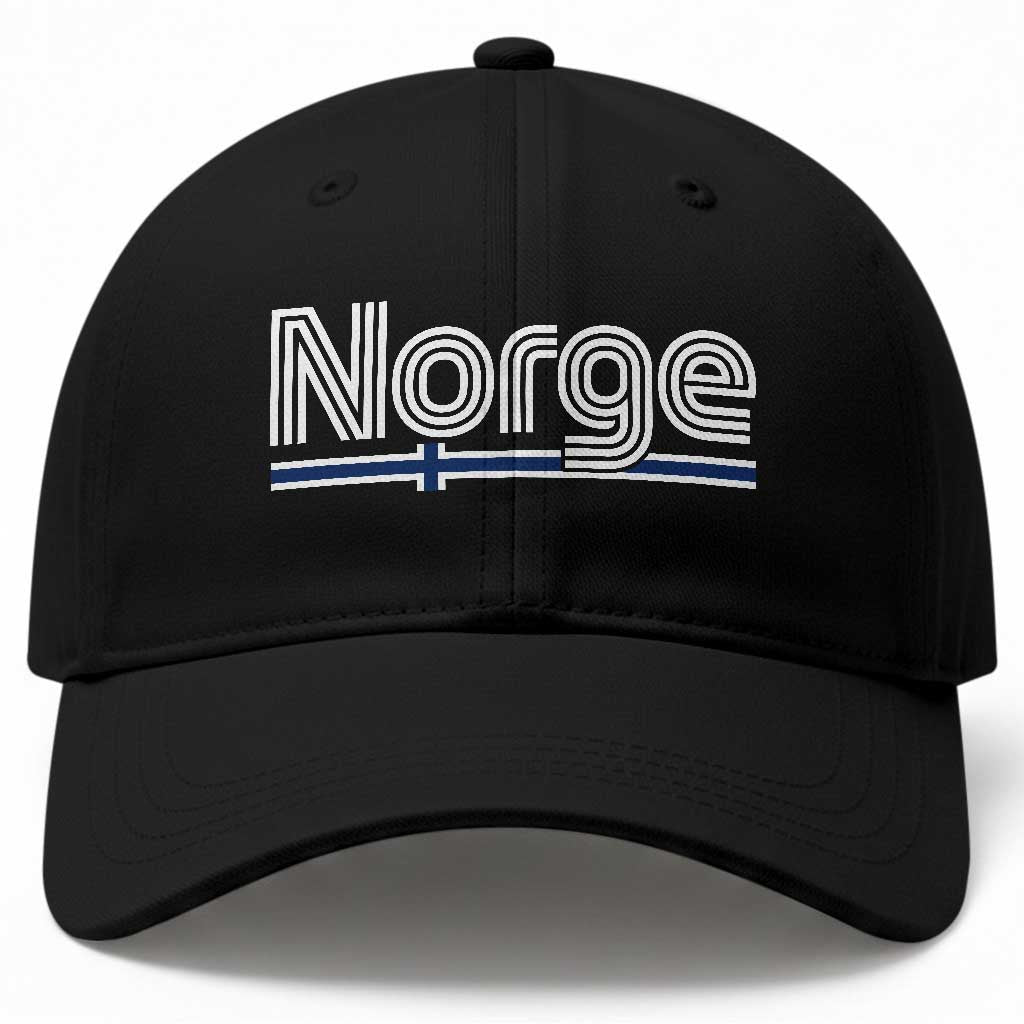 Retro Vintage Norge Flag Baseball Cap Norway Norwegian Pride Heritage Scandinavian