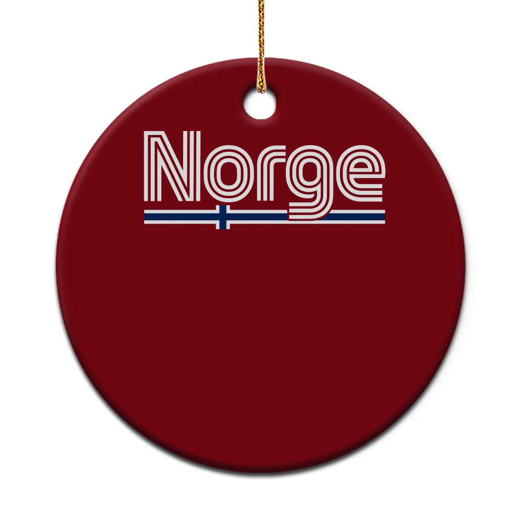 Retro Vintage Norge Flag Ceramic Ornament Norway Norwegian Pride Heritage Scandinavian TS10 1pc Red Print Your Wear