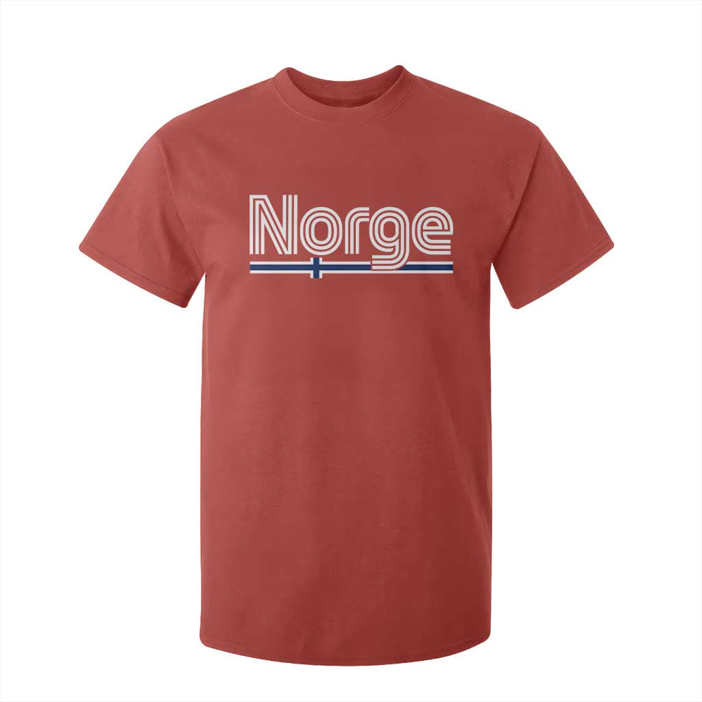 Retro Vintage Norge Flag T Shirt For Kid Norway Norwegian Pride Heritage Scandinavian TS10 Red Print Your Wear