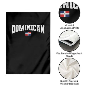 Vintage Dominican Republic Flag Garden Flag Retro Varsity Caribbean Pride Heritage Gift TS10 Print Your Wear