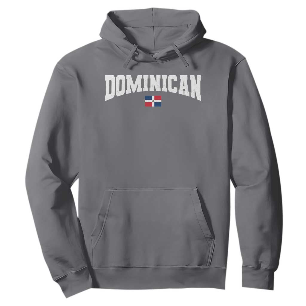 Vintage Dominican Republic Flag Hoodie Retro Varsity Caribbean Pride Heritage Gift TS10 Charcoal Print Your Wear