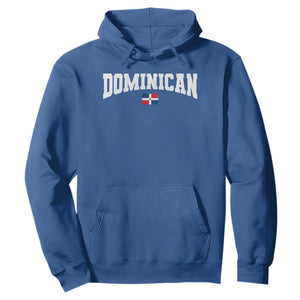 Vintage Dominican Republic Flag Hoodie Retro Varsity Caribbean Pride Heritage Gift TS10 Royal Blue Print Your Wear