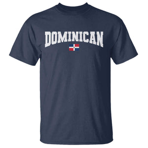 Vintage Dominican Republic Flag T Shirt Retro Varsity Caribbean Pride Heritage Gift TS10 Navy Print Your Wear