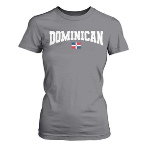 Vintage Dominican Republic Flag T Shirt For Women Retro Varsity Caribbean Pride Heritage Gift TS10 Charcoal Print Your Wear