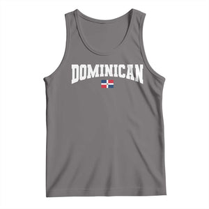 Vintage Dominican Republic Flag Tank Top Retro Varsity Caribbean Pride Heritage Gift TS10 Deep Heather Print Your Wear