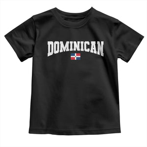 Vintage Dominican Republic Flag Toddler T Shirt Retro Varsity Caribbean Pride Heritage Gift TS10 Black Print Your Wear