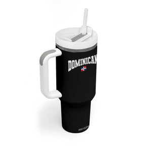 Vintage Dominican Republic Flag Tumbler With Handle Retro Varsity Caribbean Pride Heritage Gift TS10 Print Your Wear