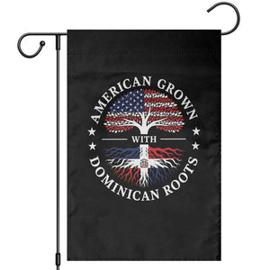 American Grown With Dominican Roots Garden Flag USA Dominican Republic Heritage Pride Gift TS10 Black Print Your Wear