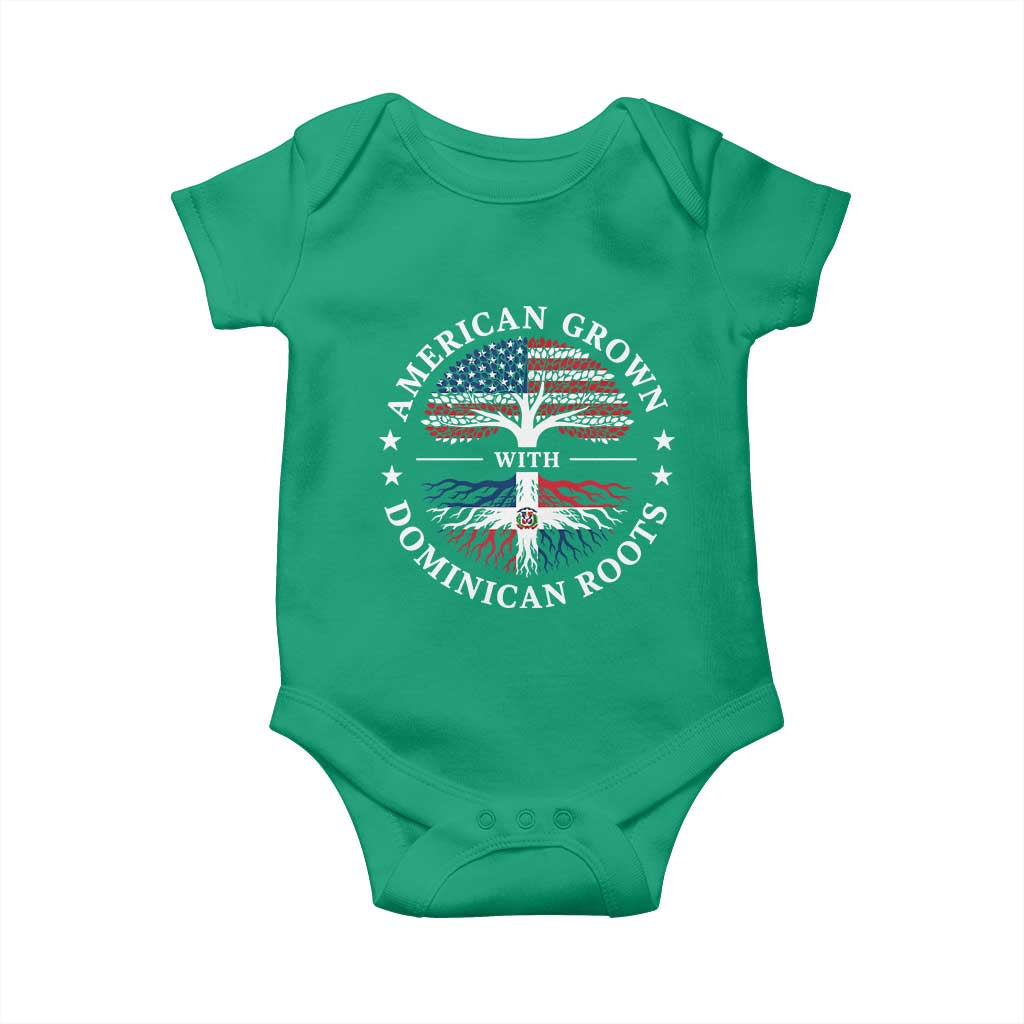 American Grown With Dominican Roots Baby Onesie USA Dominican Republic Heritage Pride Gift TS10 Irish Green Print Your Wear