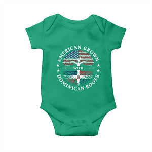 American Grown With Dominican Roots Baby Onesie USA Dominican Republic Heritage Pride Gift TS10 Irish Green Print Your Wear