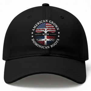 American Grown With Dominican Roots Baseball Cap USA Dominican Republic Heritage Pride Gift TS10 Print Your Wear