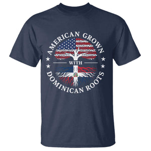 American Grown With Dominican Roots T Shirt USA Dominican Republic Heritage Pride Gift TS10 Navy Print Your Wear