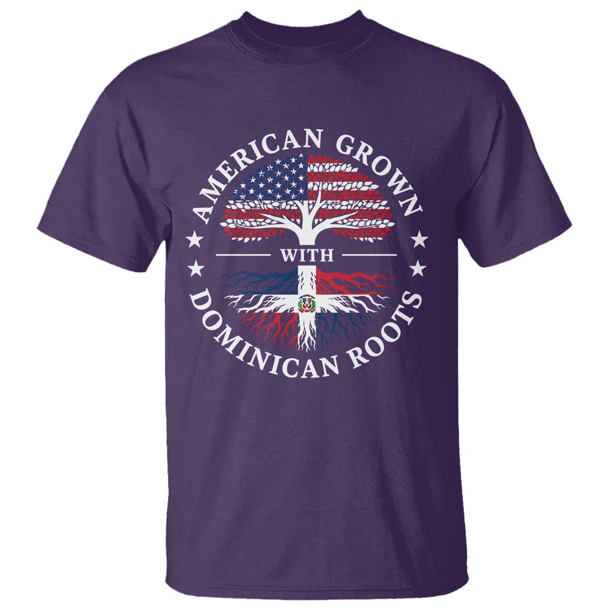 American Grown With Dominican Roots T Shirt USA Dominican Republic Heritage Pride Gift TS10 Print Your Wear
