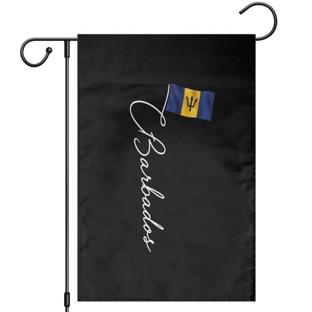 Barbados Flag Garden Flag Elegant Barbados Pride Patriotic Island Heritage Gift TS10 Black Print Your Wear