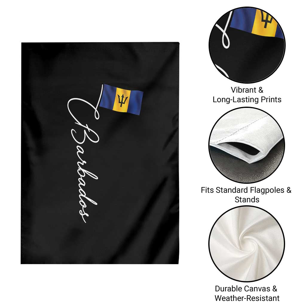 Barbados Flag Garden Flag Elegant Barbados Pride Patriotic Island Heritage Gift TS10 Print Your Wear