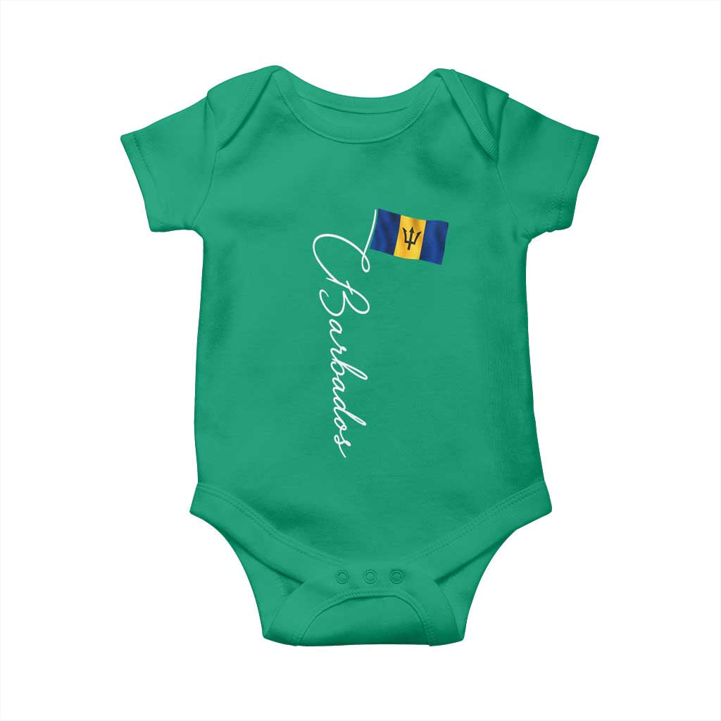 Barbados Flag Baby Onesie Elegant Barbados Pride Patriotic Island Heritage Gift TS10 Irish Green Print Your Wear