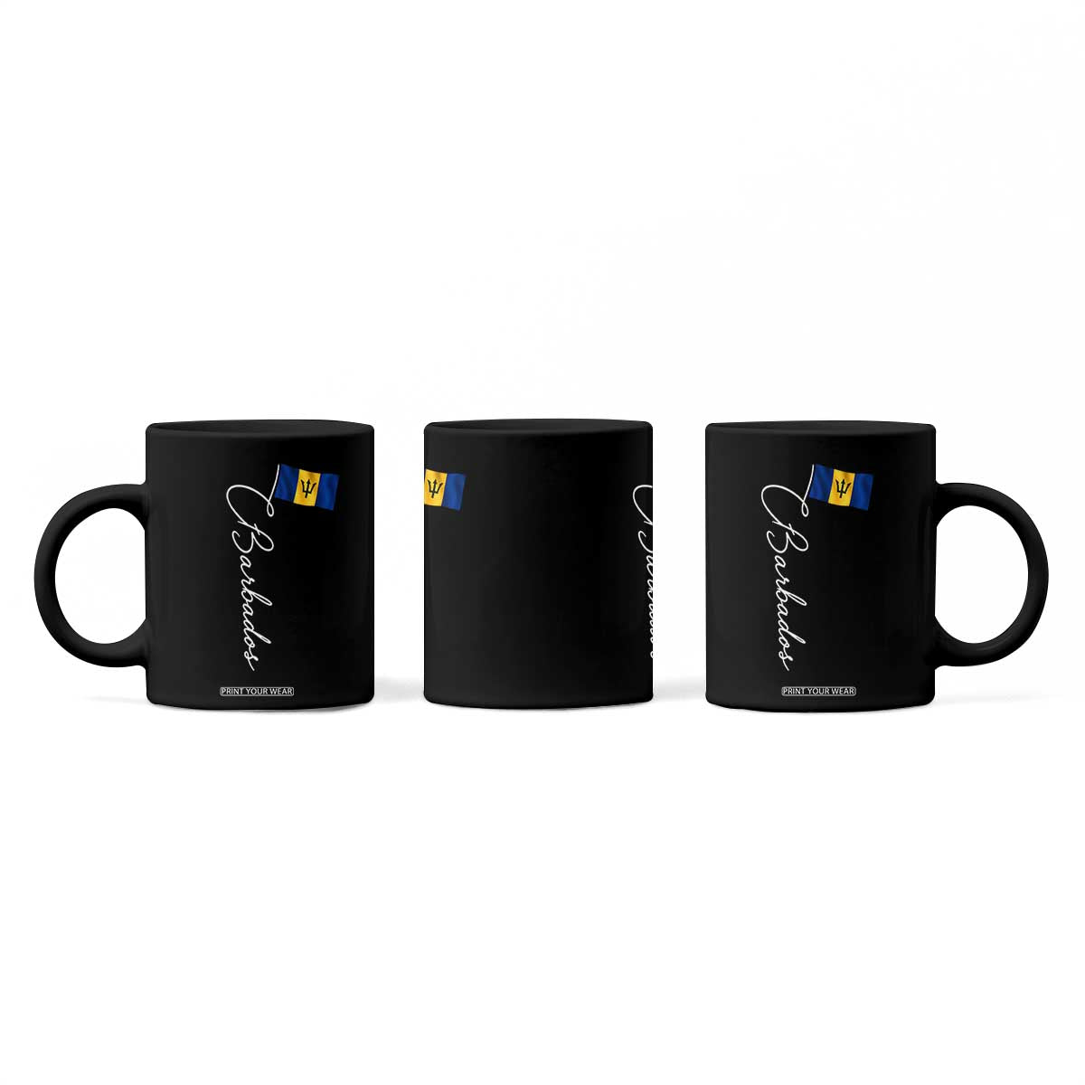 Barbados Flag Coffee Mug Elegant Barbados Pride Patriotic Island Heritage Gift TS10 Print Your Wear