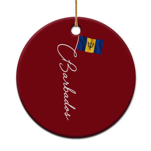 Barbados Flag Ceramic Ornament Elegant Barbados Pride Patriotic Island Heritage Gift TS10 1pc Red Print Your Wear