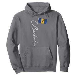 Barbados Flag Hoodie Elegant Barbados Pride Patriotic Island Heritage Gift TS10 Charcoal Print Your Wear