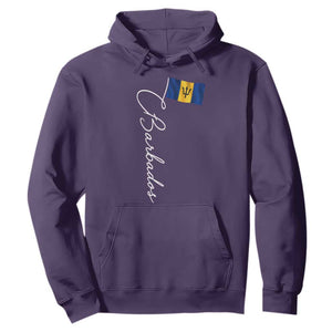Barbados Flag Hoodie Elegant Barbados Pride Patriotic Island Heritage Gift TS10 Purple Print Your Wear