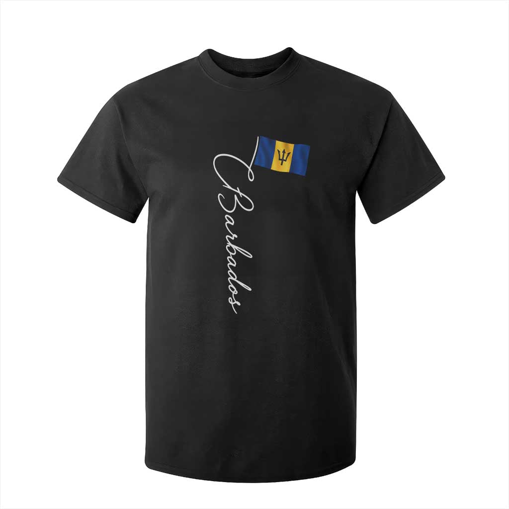 Barbados Flag T Shirt For Kid Elegant Barbados Pride Patriotic Island Heritage Gift TS10 Black Print Your Wear
