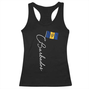 Barbados Flag Racerback Tank Top Elegant Barbados Pride Patriotic Island Heritage Gift TS10 Black Print Your Wear
