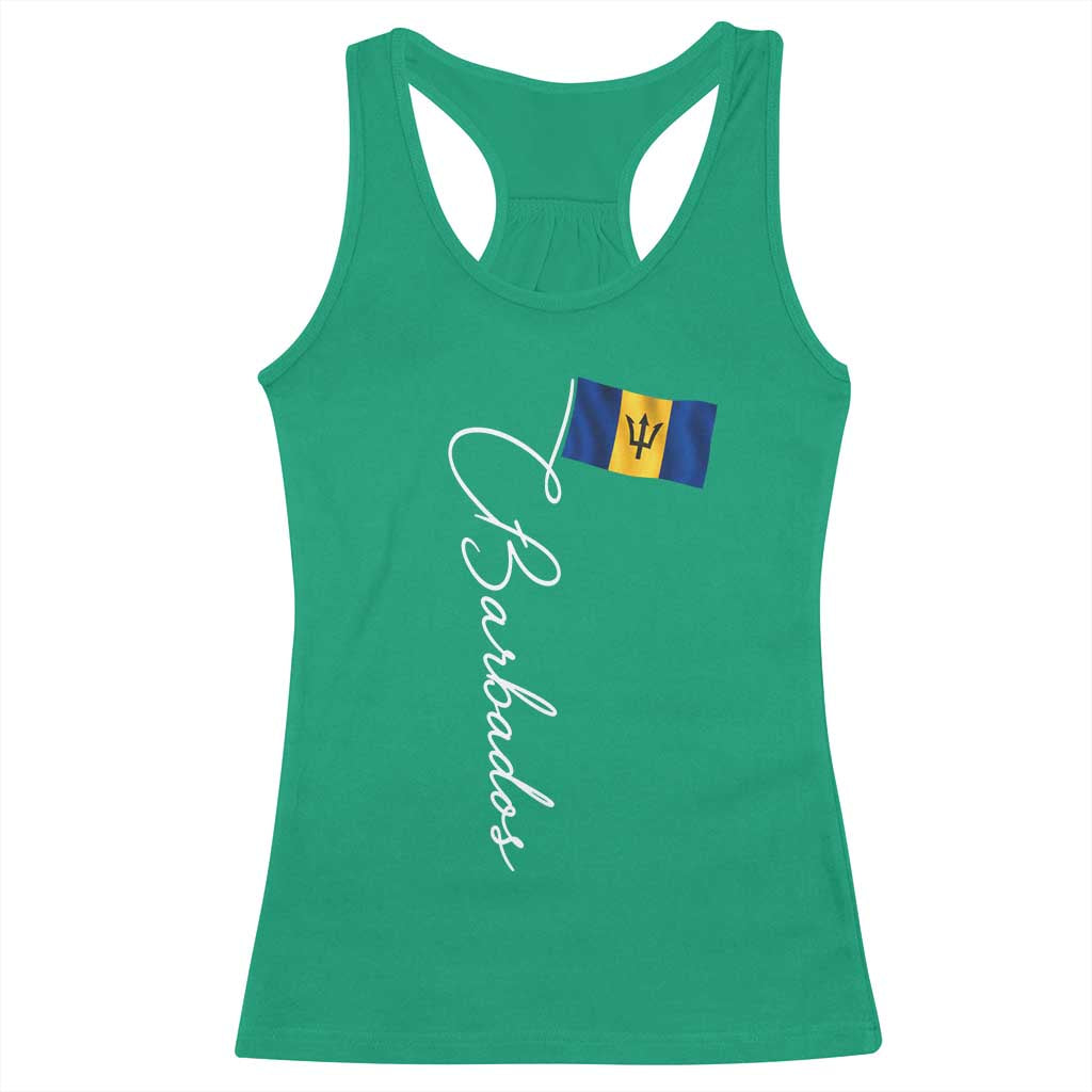 Barbados Flag Racerback Tank Top Elegant Barbados Pride Patriotic Island Heritage Gift TS10 Irish Green Print Your Wear