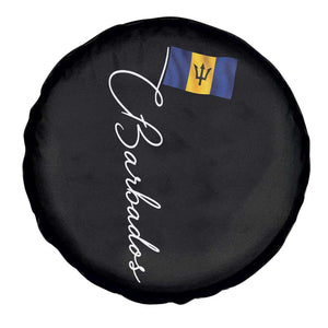 Barbados Flag Spare Tire Cover Elegant Barbados Pride Patriotic Island Heritage Gift TS10 Print Your Wear