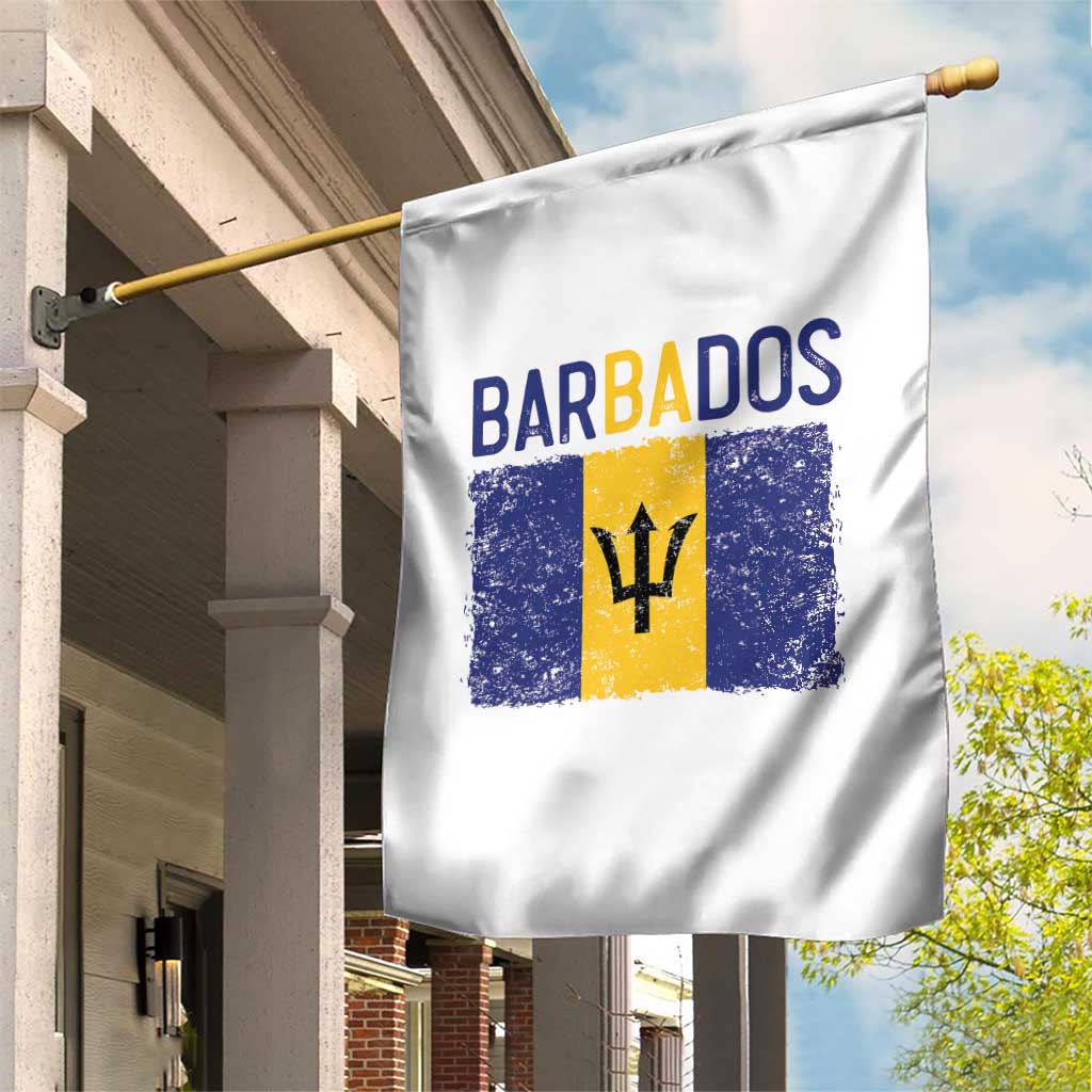 Vintage Distressed Barbados Flag Garden Flag Bajan Caribbean Heritage Patriotic Pride Gift TS10 Print Your Wear