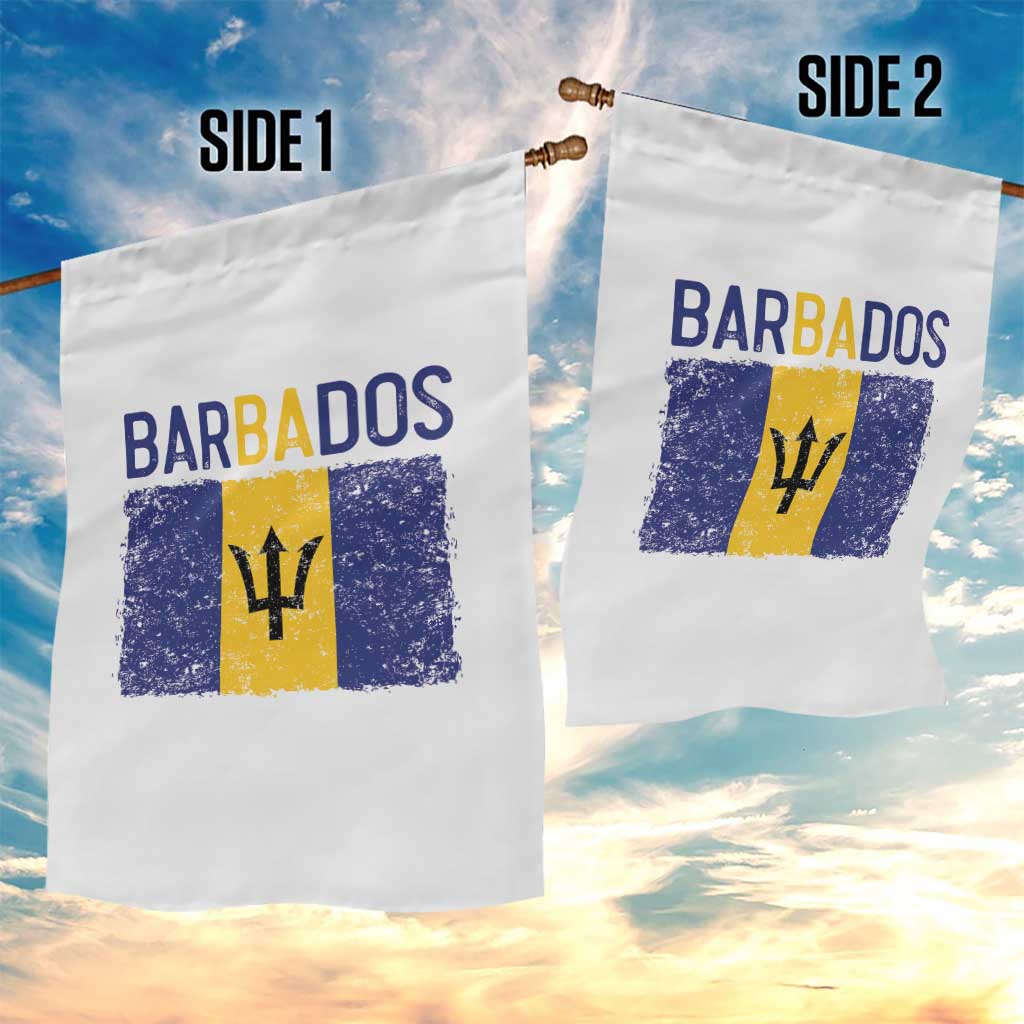 Vintage Distressed Barbados Flag Garden Flag Bajan Caribbean Heritage Patriotic Pride Gift TS10 Print Your Wear