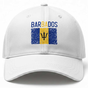 Vintage Distressed Barbados Flag Baseball Cap Bajan Caribbean Heritage Patriotic Pride Gift TS10 Print Your Wear