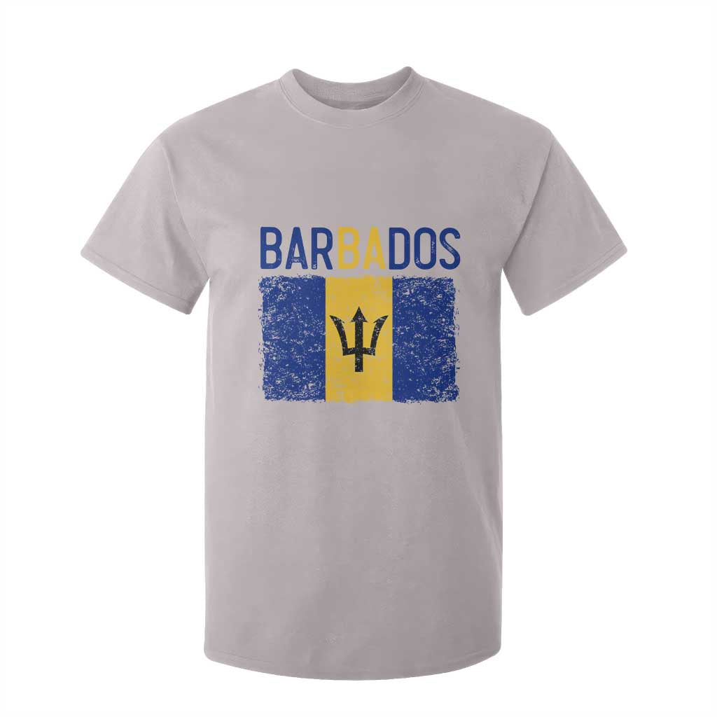 Vintage Distressed Barbados Flag T Shirt For Kid Bajan Caribbean Heritage Patriotic Pride Gift TS10 Print Your Wear