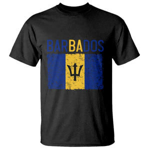 Vintage Distressed Barbados Flag T Shirt Bajan Caribbean Heritage Patriotic Pride Gift TS10 Print Your Wear