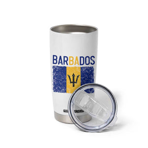 Vintage Distressed Barbados Flag Tumbler Cup Bajan Caribbean Heritage Patriotic Pride Gift TS10 Print Your Wear