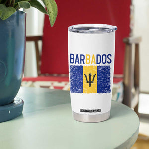 Vintage Distressed Barbados Flag Tumbler Cup Bajan Caribbean Heritage Patriotic Pride Gift TS10 Print Your Wear