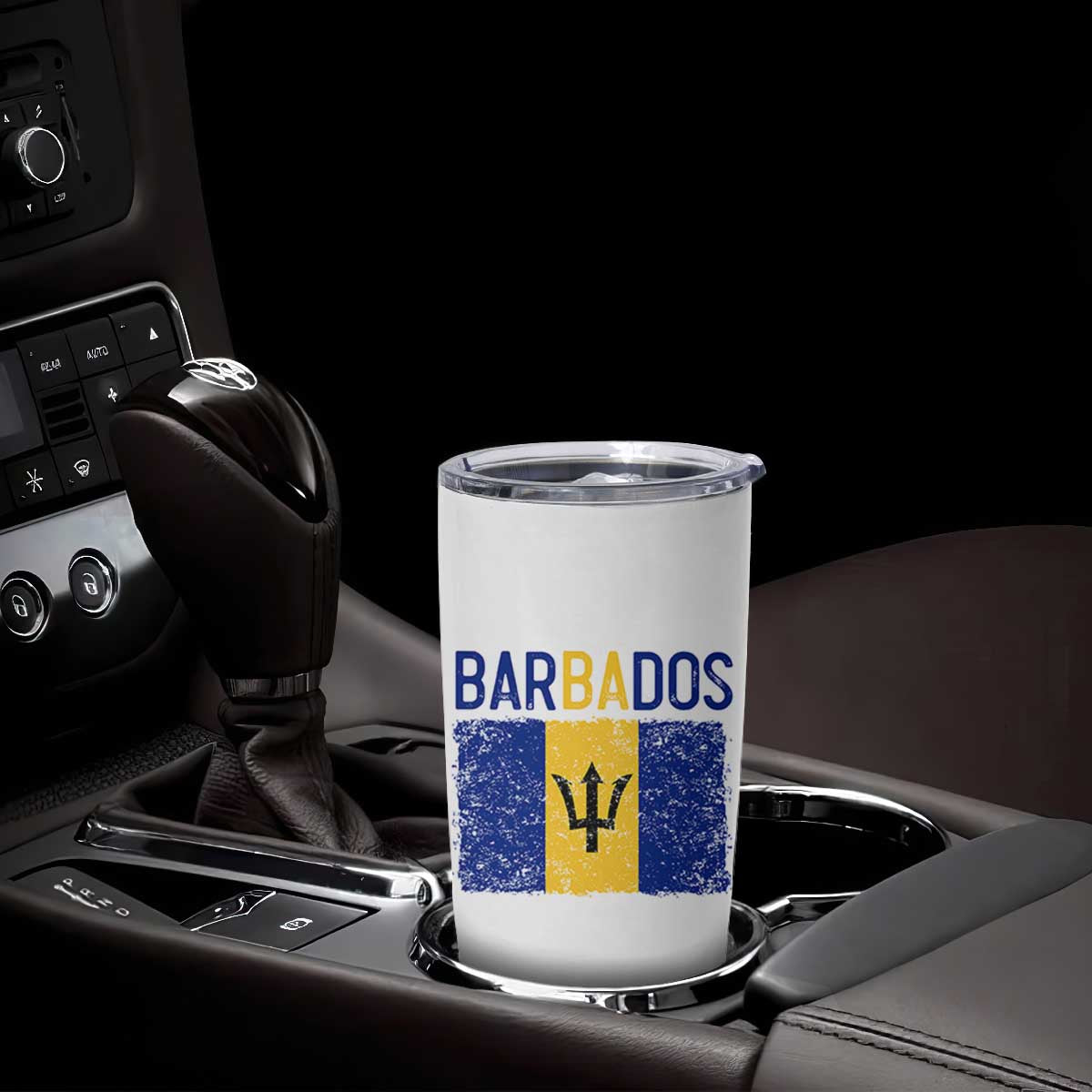 Vintage Distressed Barbados Flag Tumbler Cup Bajan Caribbean Heritage Patriotic Pride Gift TS10 Print Your Wear
