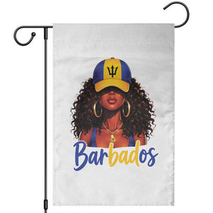 Bajan Girl Garden Flag Barbados Flag Caribbean Heritage Pride Graphic Gift TS10 White Print Your Wear