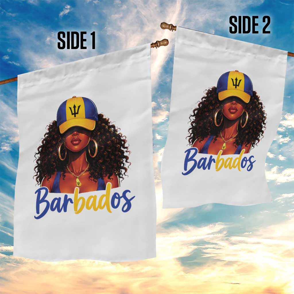 Bajan Girl Garden Flag Barbados Flag Caribbean Heritage Pride Graphic Gift TS10 Print Your Wear