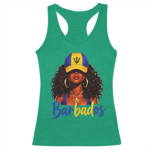 Bajan Girl Racerback Tank Top Barbados Flag Caribbean Heritage Pride Graphic Gift TS10 Irish Green Print Your Wear