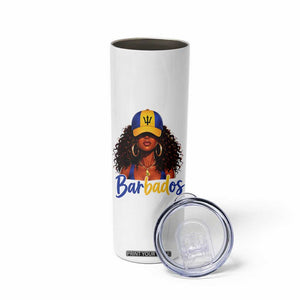 Bajan Girl Skinny Tumbler Barbados Flag Caribbean Heritage Pride Graphic Gift TS10 Print Your Wear