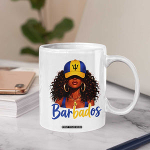 Bajan Girl Coffee Mug Barbados Flag Caribbean Heritage Pride Graphic Gift TS10 Print Your Wear