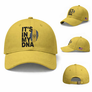It's In My DNA Barbados Barbadian Baseball Cap Pride Heritage Patriotic Gift TS10 Baseball Cap Universal Fit Yellow Print Your Wear