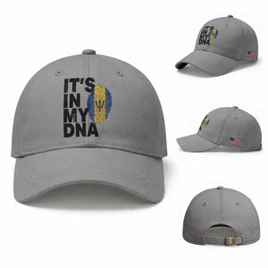 It's In My DNA Barbados Barbadian Baseball Cap Pride Heritage Patriotic Gift TS10 Baseball Cap Universal Fit Sport Gray Print Your Wear