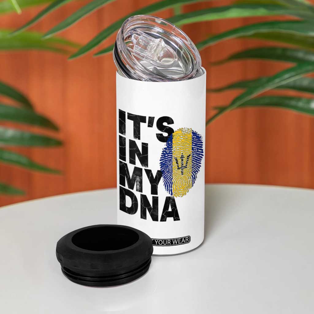 It's In My DNA Barbados Barbadian 4 in 1 Can Cooler Tumbler Pride Heritage Patriotic Gift TS10 Print Your Wear